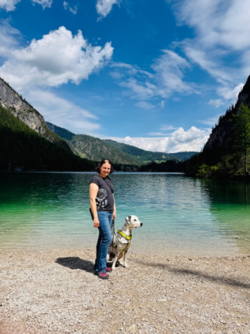 Pragser Wildsee mit Dalmatiner